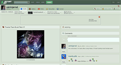 Desktop Screenshot of calvinjarrod.deviantart.com