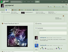 Tablet Screenshot of calvinjarrod.deviantart.com