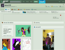 Tablet Screenshot of amex230.deviantart.com