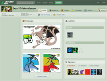 Tablet Screenshot of ben-10-fake-aliens.deviantart.com