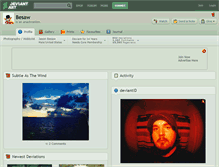 Tablet Screenshot of besaw.deviantart.com