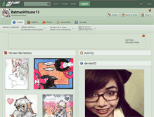 Tablet Screenshot of batmankitsune13.deviantart.com