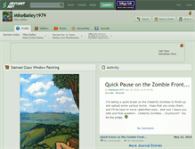 Tablet Screenshot of mikebailey1979.deviantart.com
