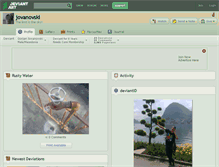 Tablet Screenshot of jovanovski.deviantart.com