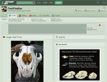 Tablet Screenshot of fossilfeather.deviantart.com