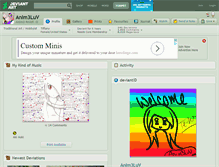 Tablet Screenshot of anim3luv.deviantart.com