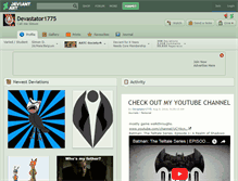 Tablet Screenshot of devastator1775.deviantart.com