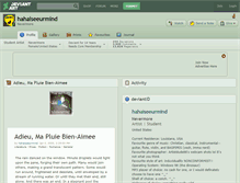 Tablet Screenshot of hahaiseeurmind.deviantart.com