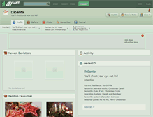 Tablet Screenshot of dasanta.deviantart.com