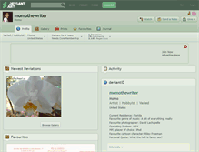Tablet Screenshot of momothewriter.deviantart.com