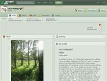 Tablet Screenshot of mcr-vamp-girl.deviantart.com