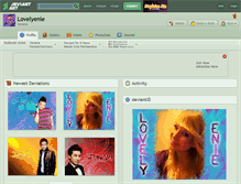 Tablet Screenshot of lovelyenie.deviantart.com