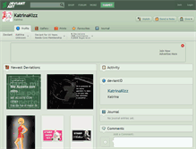 Tablet Screenshot of katrinakizz.deviantart.com