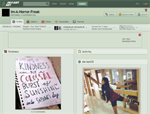 Tablet Screenshot of im-a-horror-freak.deviantart.com