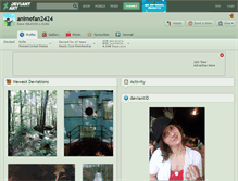 Tablet Screenshot of animefan2424.deviantart.com