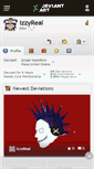 Mobile Screenshot of izzyreal.deviantart.com