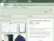 Tablet Screenshot of lahrio.deviantart.com