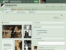 Tablet Screenshot of culto-barreirense.deviantart.com