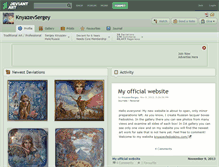Tablet Screenshot of knyazevsergey.deviantart.com