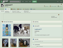 Tablet Screenshot of ladyhook77.deviantart.com