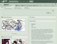Tablet Screenshot of kizzy23.deviantart.com