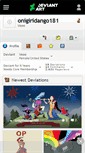 Mobile Screenshot of onigiridango181.deviantart.com