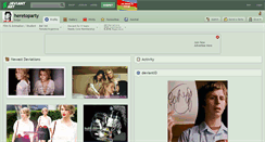 Desktop Screenshot of heretoparty.deviantart.com