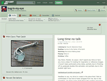Tablet Screenshot of bug-in-my-eye.deviantart.com