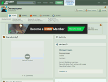 Tablet Screenshot of donnerrosen.deviantart.com