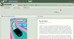 Desktop Screenshot of dashthunder.deviantart.com