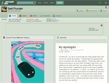 Tablet Screenshot of dashthunder.deviantart.com