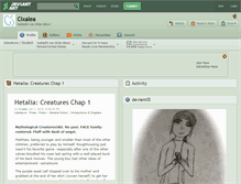 Tablet Screenshot of cixalea.deviantart.com