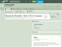 Tablet Screenshot of andthereitwas.deviantart.com
