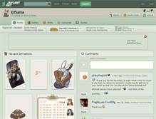 Tablet Screenshot of elfsama.deviantart.com