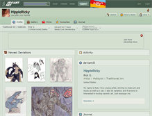 Tablet Screenshot of hippiericky.deviantart.com
