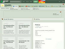 Tablet Screenshot of hetaddict.deviantart.com