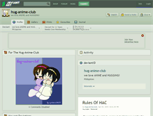 Tablet Screenshot of hug-anime-club.deviantart.com