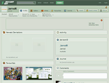 Tablet Screenshot of jarrodk.deviantart.com
