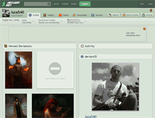 Tablet Screenshot of luca540.deviantart.com