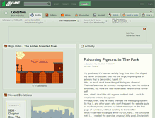 Tablet Screenshot of celestion.deviantart.com