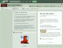 Tablet Screenshot of hand-made-dragons.deviantart.com