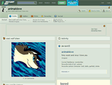 Tablet Screenshot of animalslove.deviantart.com