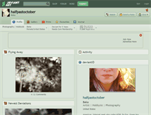 Tablet Screenshot of halfpastoctober.deviantart.com