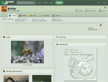 Tablet Screenshot of glumpy.deviantart.com