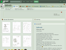Tablet Screenshot of gothwork.deviantart.com
