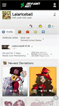 Mobile Screenshot of lalariceball.deviantart.com
