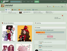 Tablet Screenshot of lalariceball.deviantart.com