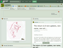 Tablet Screenshot of leomane.deviantart.com