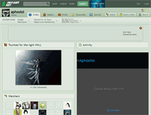 Tablet Screenshot of aphostol.deviantart.com