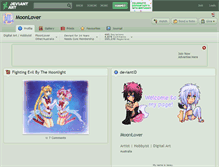 Tablet Screenshot of moonlover.deviantart.com